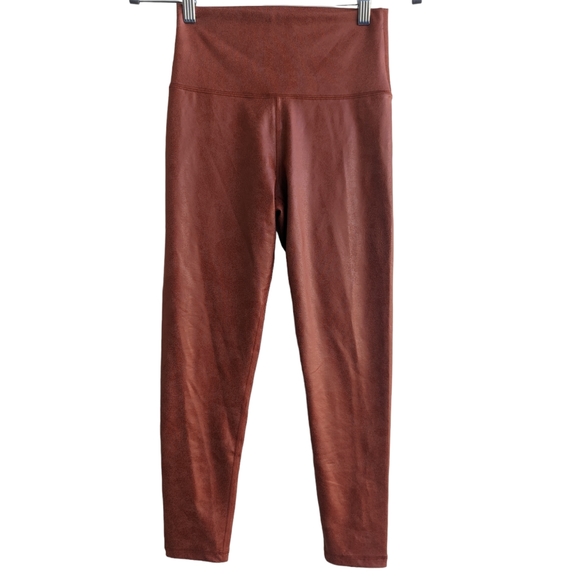 aerie Pants - Offline By Aerie Rust Orange Crackle The Hugger Leggings